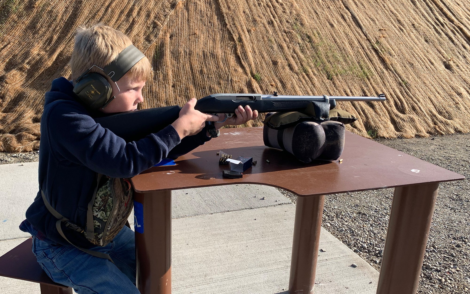 The Ruger 10/22 is a great .22 for instructing.