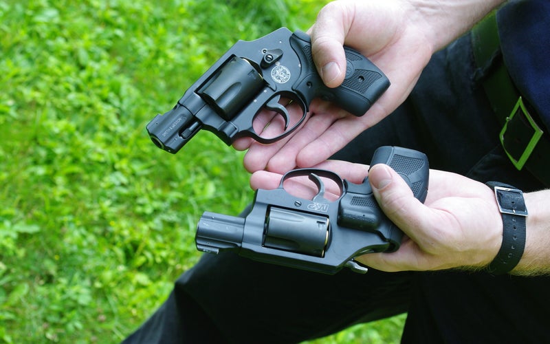 The J-Frame M&P Scandium is our pick for best revolver.