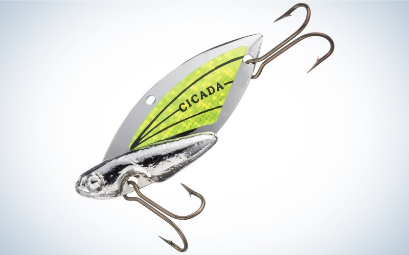 The Reef Runner Cicada is one of the best walleye ice fishing lures.