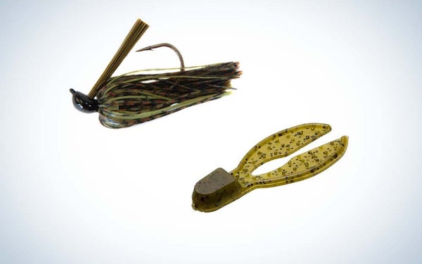 Greenfish Tackle Skipping Jig and a Zoom Super Chunk Jr.