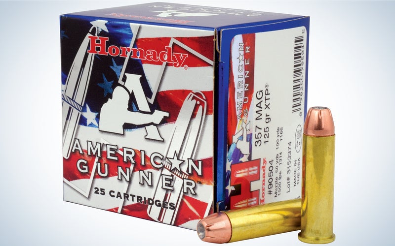Hornady American Gunner 125 Grain XTP is best for practice.