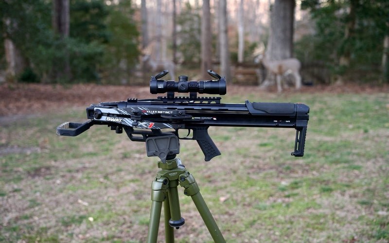 Killer Instinct Swat X1 on a tripod