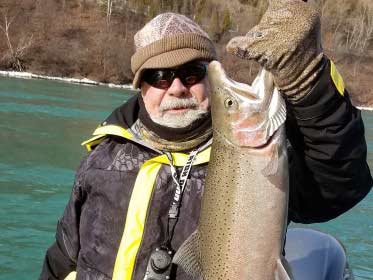 Ernie Calendrelli holding a fish