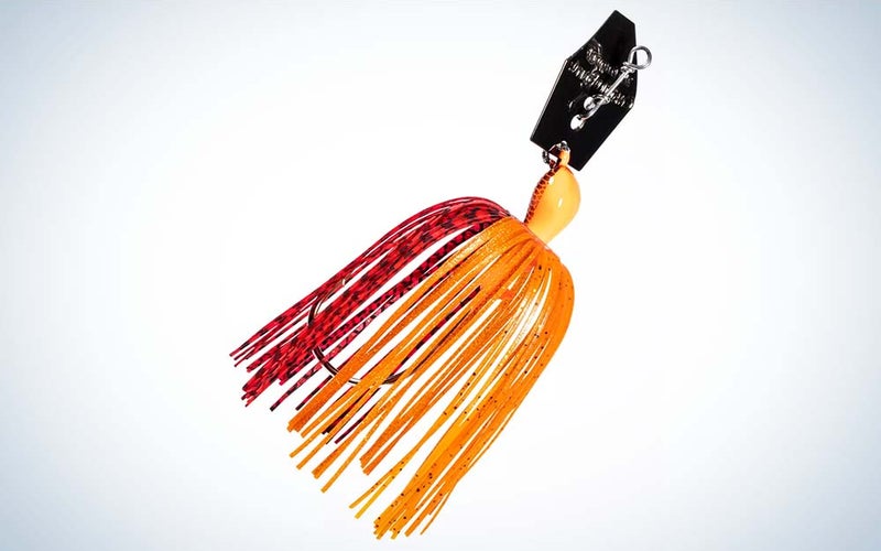 An orange and yellow lure