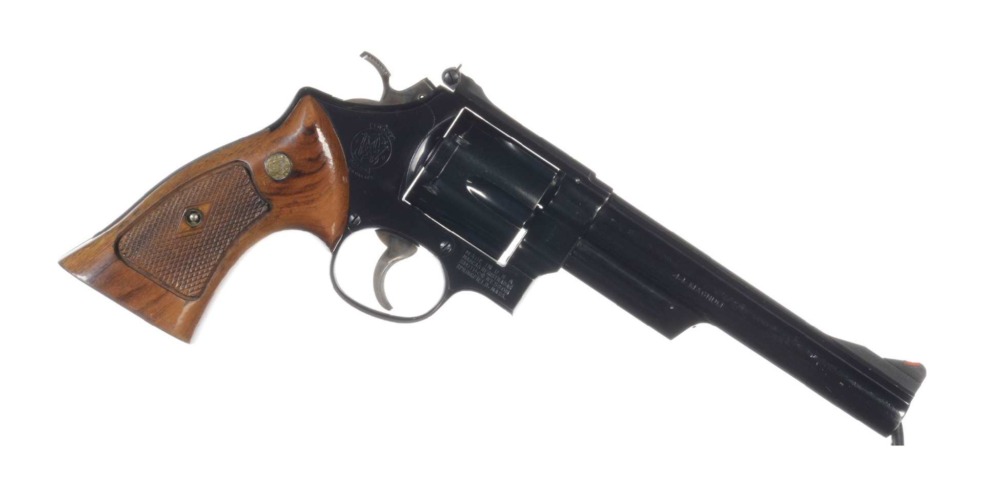 Smith and Wesson model 29 revolver.