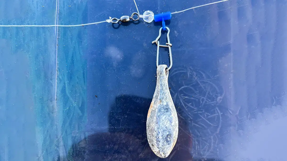 striper rig for anchoring in current