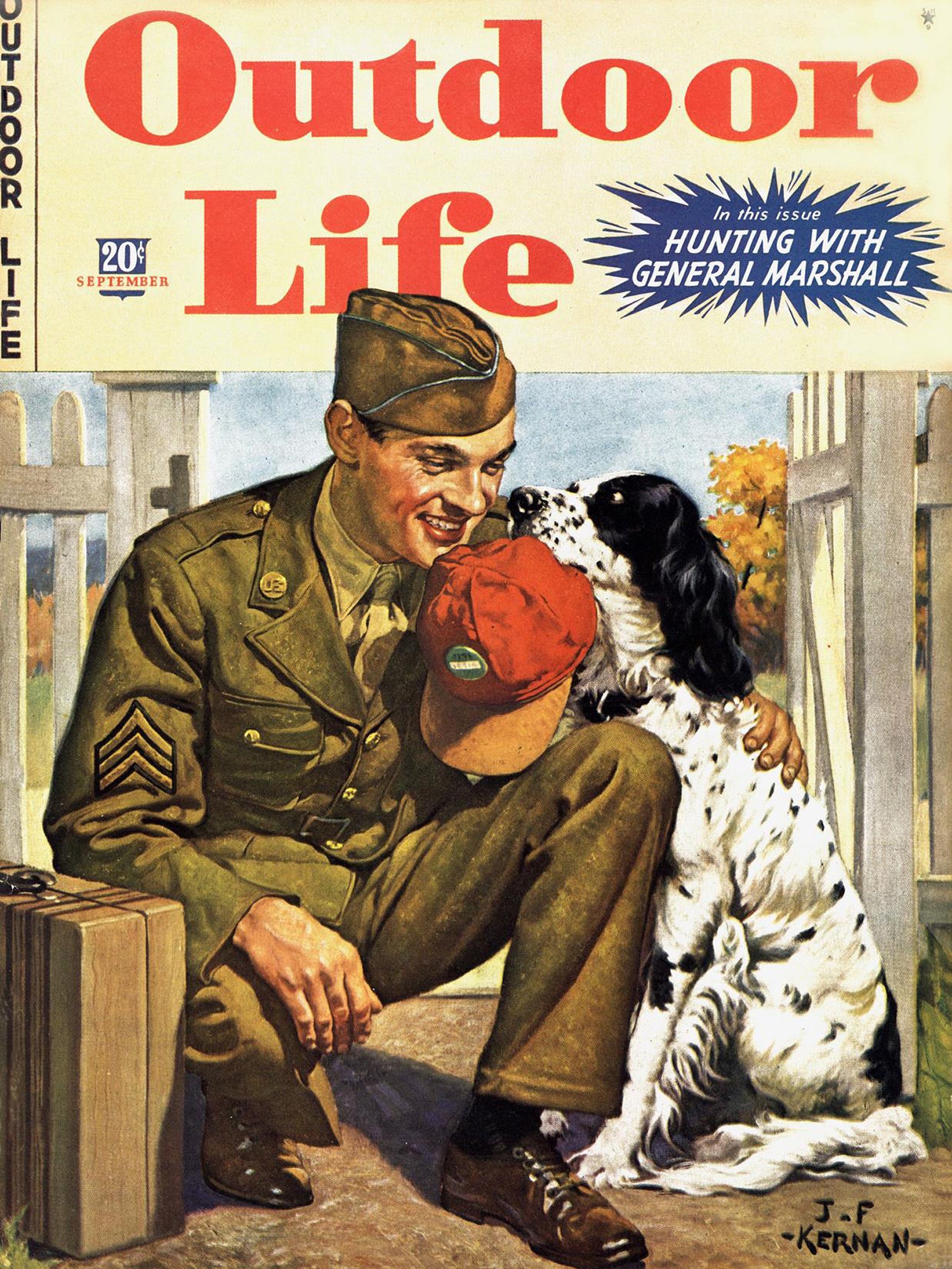 September 1943: Covers during the World War II era were usually cheerful and always patriotic.