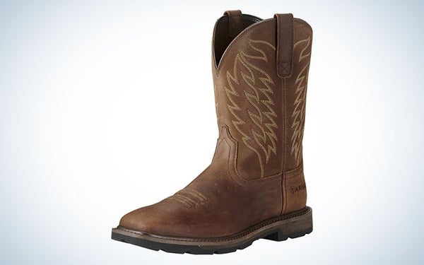 Ariat Groundbreaker are the most comfortable pull-on work boots.