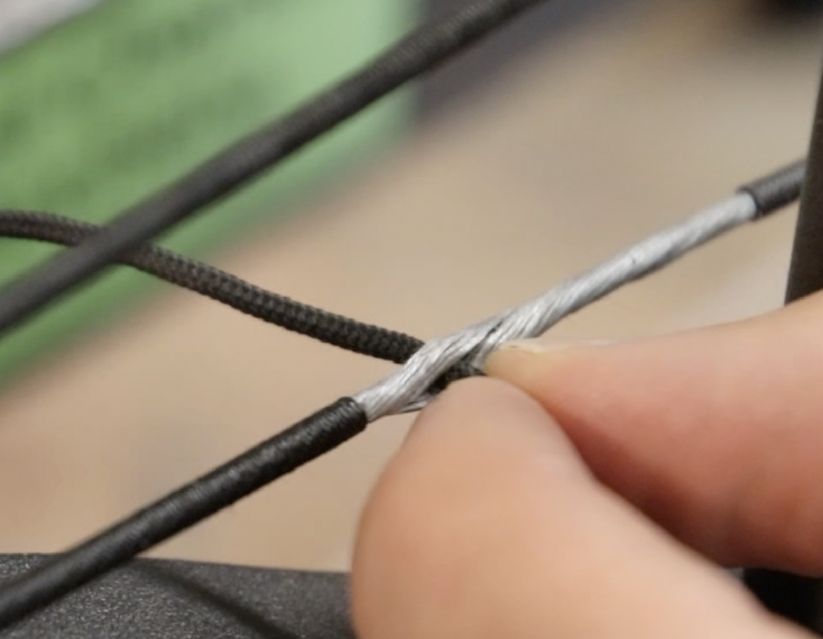 photo of how to set up a compound bow