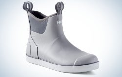 Huk Rogue Waves are the best boat shoes for fishing.