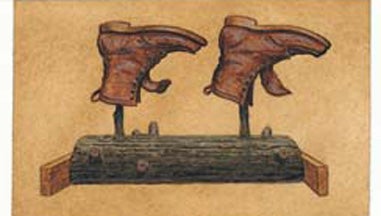 dry boots, boot dryer, DIY boot rack, boot rack, wet boots, dry wet boots, hunting boot dryer, hunting boot tips, boot tips, boot care