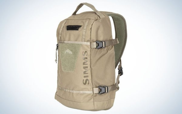 Simms Tributary is the best value fly fishing sling pack.