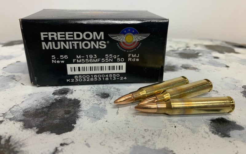 Freedom Munitions m193 55gn fmj. cheap 5.56 ammo