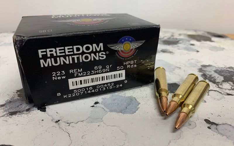 freedom munitions match 69gn bthp 5.56 ammo