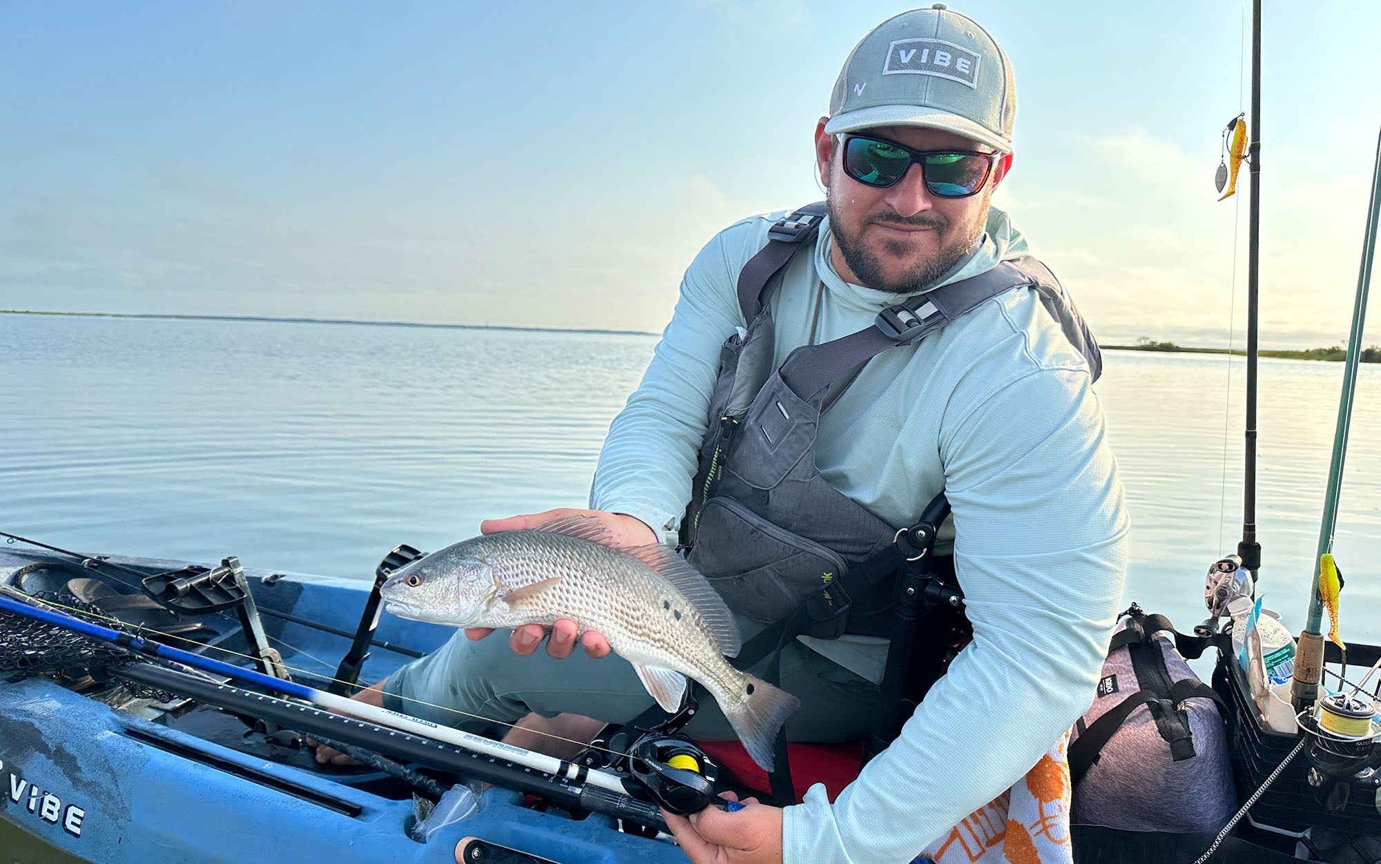 Tester catches fish with one of the best baitcaster combos.