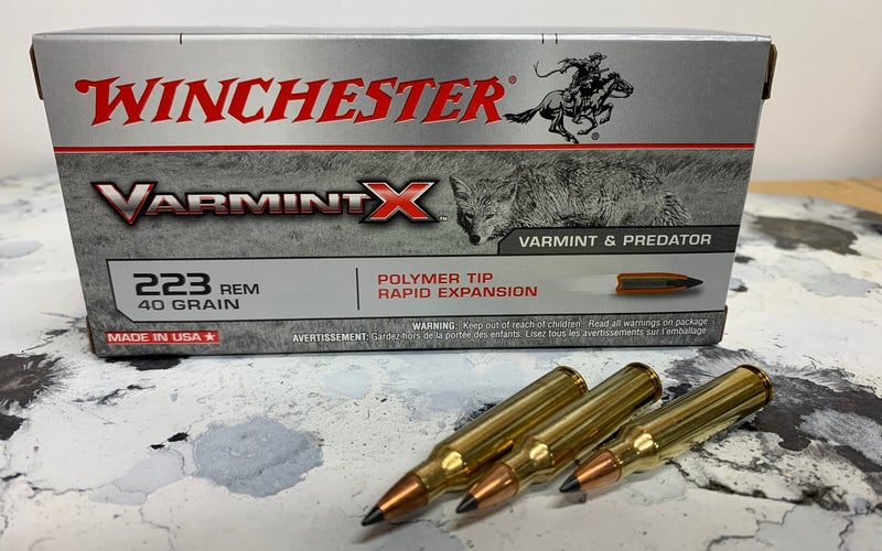 Winchester varmintx 40gn polymer tip 5.56 coyote ammo