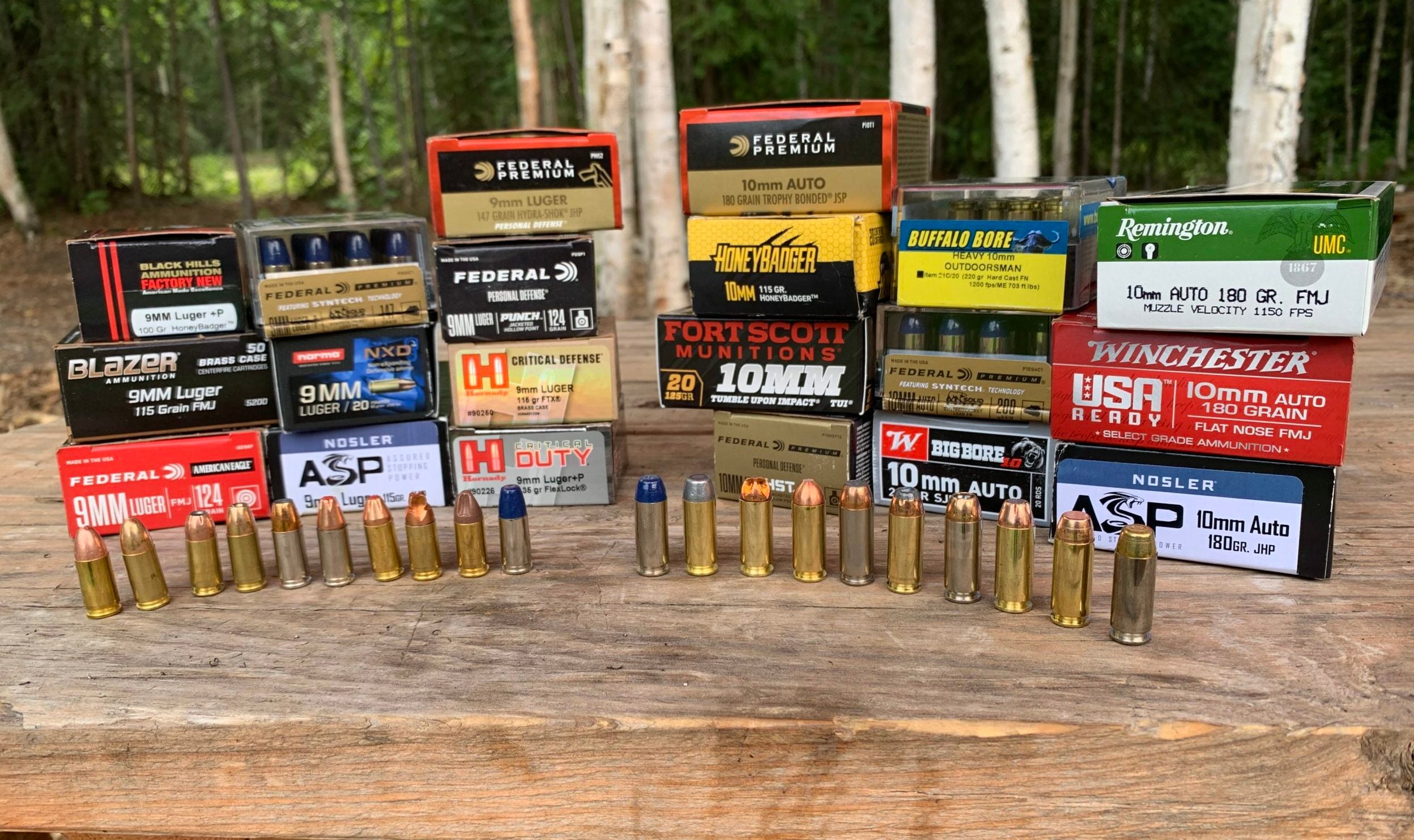 9mm vs 10mm ammo