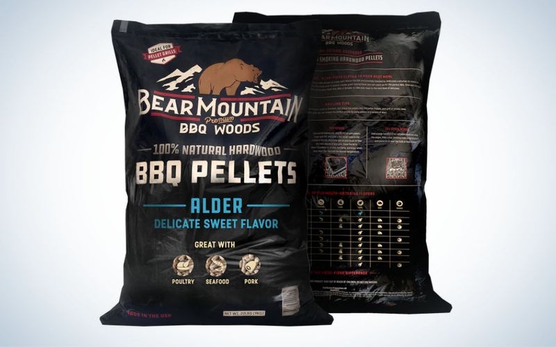 Bear Mountain Premium BBQ Pellets - Alder is the best wood for salmon.