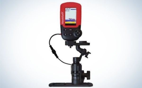 Hawkeye Fishtrax 1C-K portable fish finder.