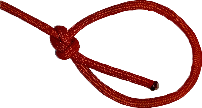 bowline knot step 1