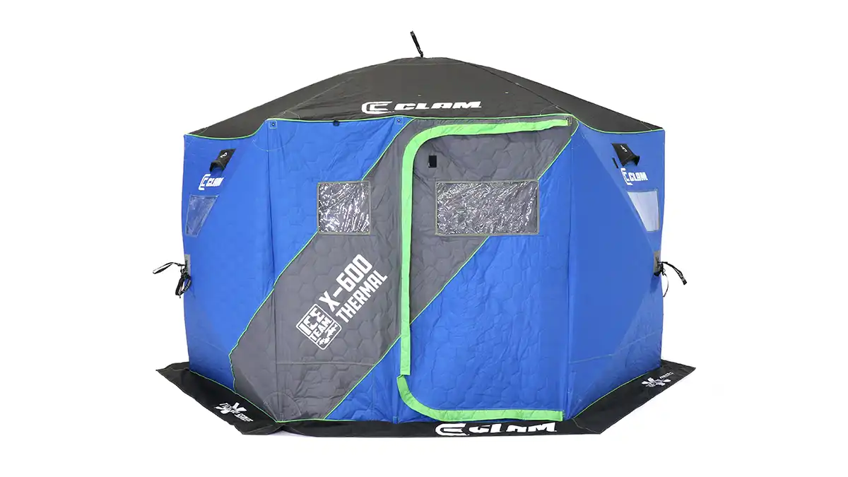 clam x600 hub shelter ice team edition