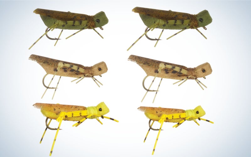 Grasshopper flies can catch bluegill.