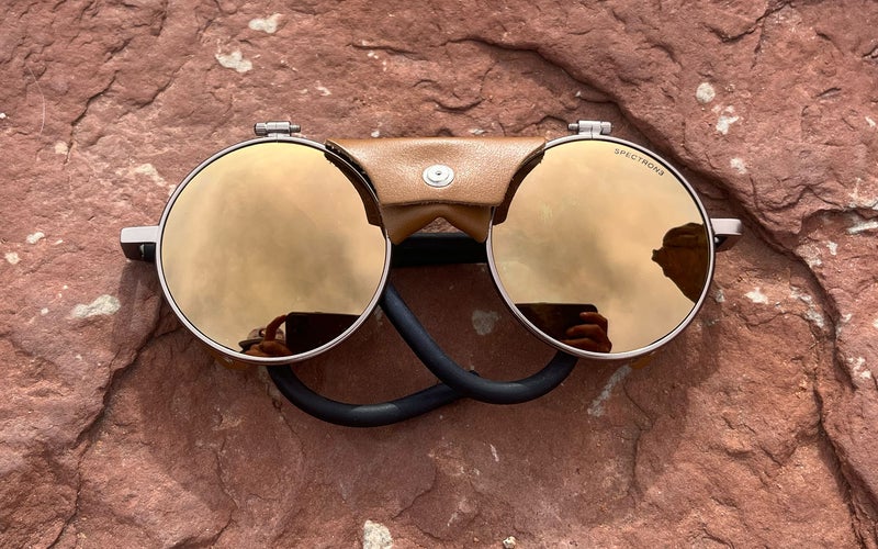 The Julbo Vermont Classic are the best hiking sunglasses for mountaineering.