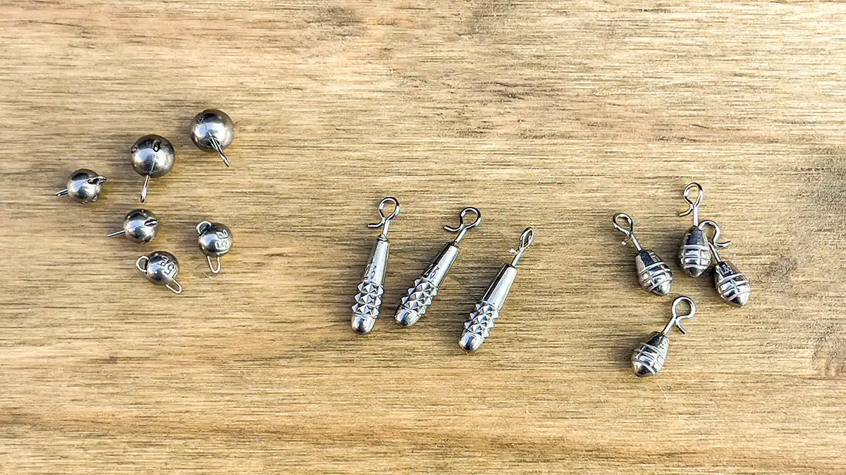 Tungsten fishing weights