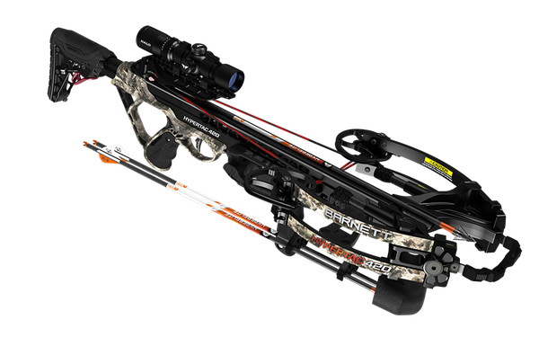 Barnett HyperTac Pro 430. Specs: 420 fps., 7.9 lbs., 9.2 inches wide