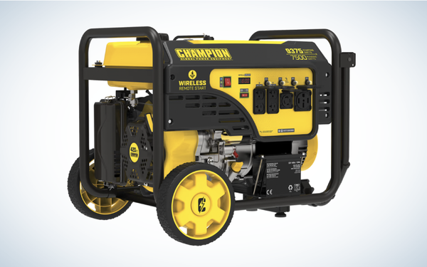 Champion 9,375W/7,500W Generator with Remote Start and Wheel Kit
