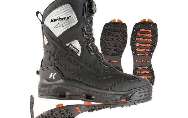 Korkers Men's Polar Vortex 1200 Winter Boots with Interchangeable Sole
