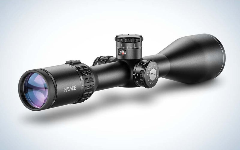 A black Hawke scope