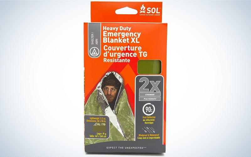 We tested the SOL emergency blanket.