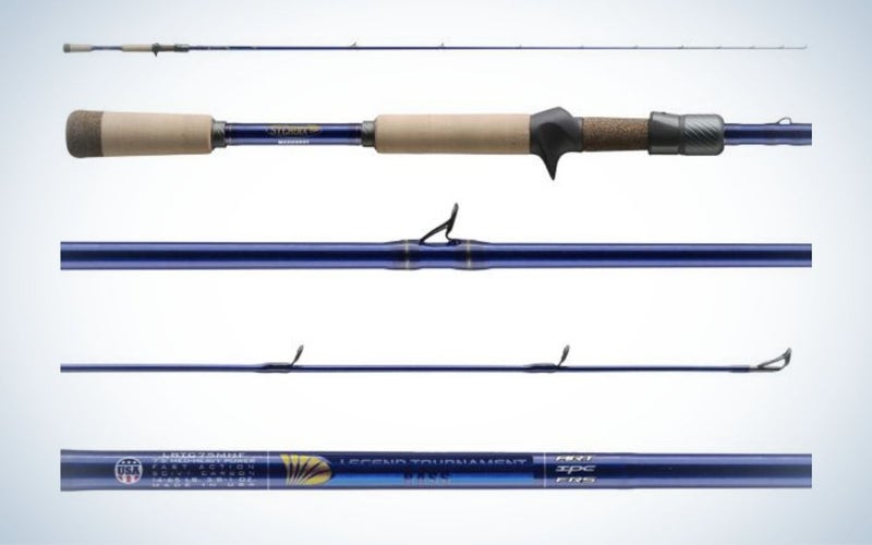 St. Croix Legend Tournament Bass Slop-N-Frog is the best frog rod for heavy cover.