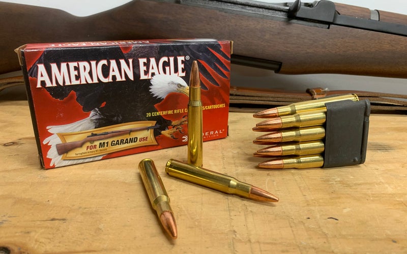 American Eagle 150-grain ammo for the M1 Garand