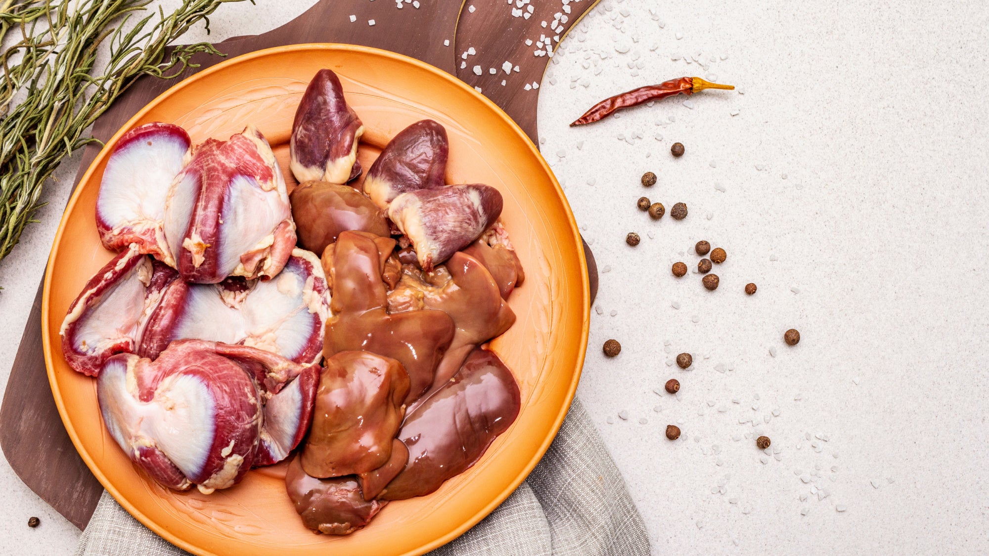 duck gizzards hearts livers