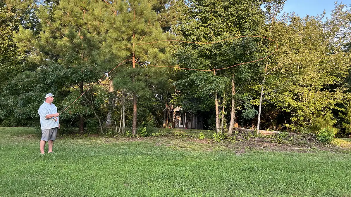 fly rod casting forward loop