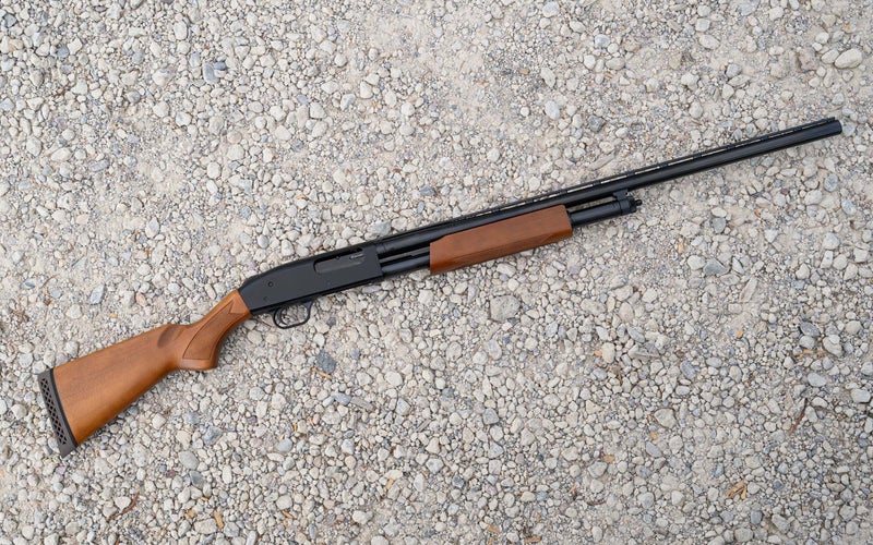 The Mossberg 500 pump shotgun.