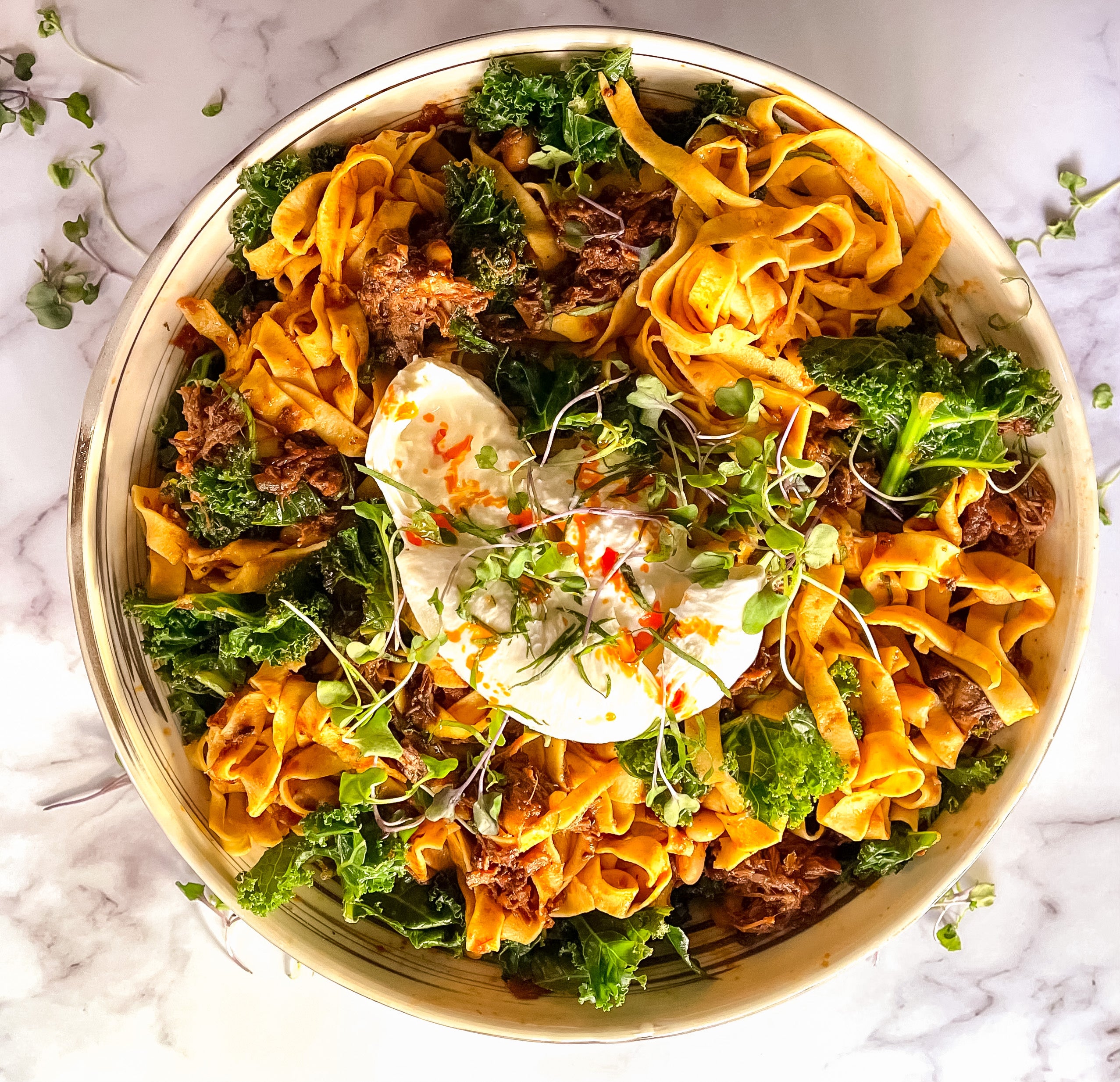 tuscan venison neck/shank with white bean ragu