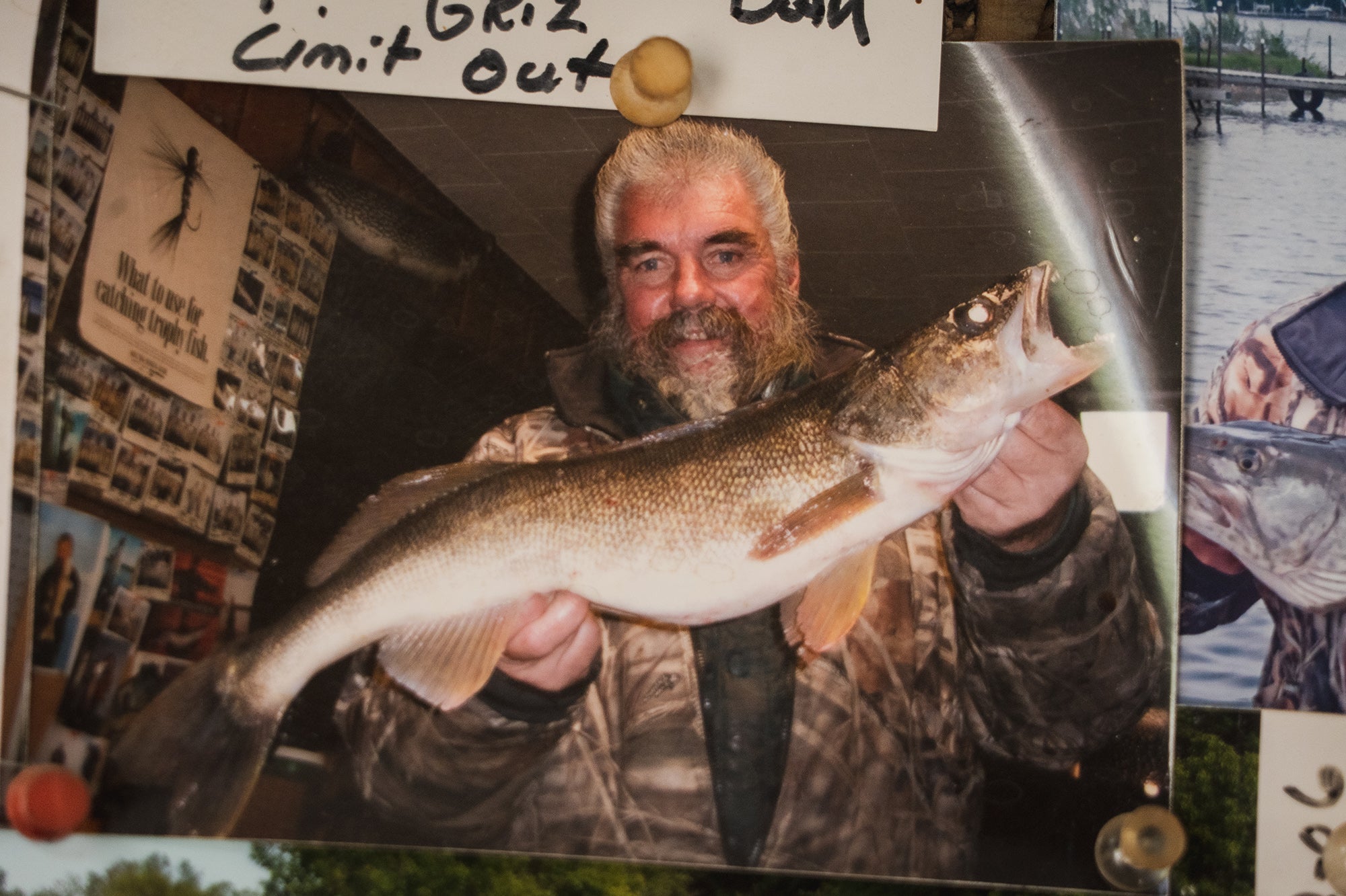 The Griz with a walleye.