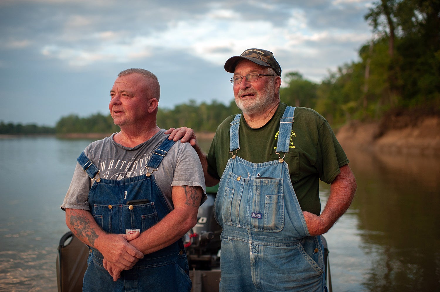 Two trotliners on the White River of Arkansas