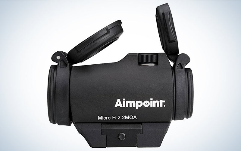 The Aimpoint Micro H-2 2-MOA Red Dot is the best for target acquisition.