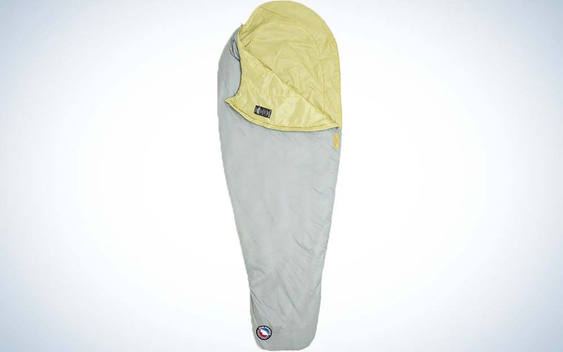 A white and yellow best sleeping bag