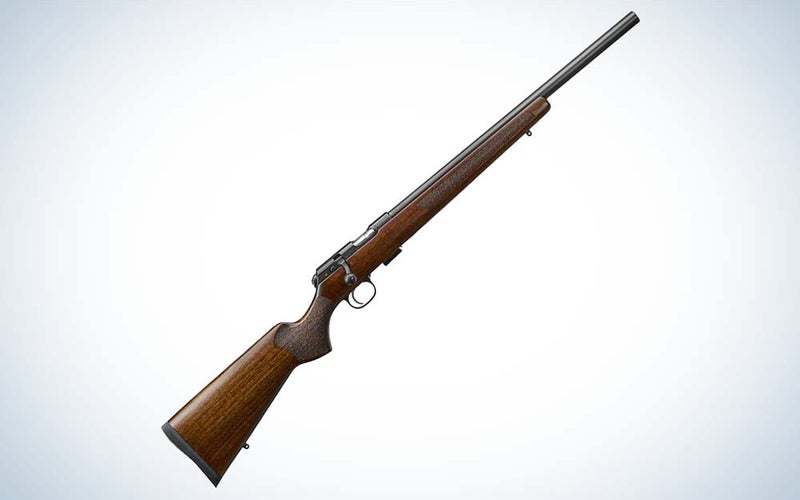 The CZ 457 is the best long range squirrel hunting rifle.