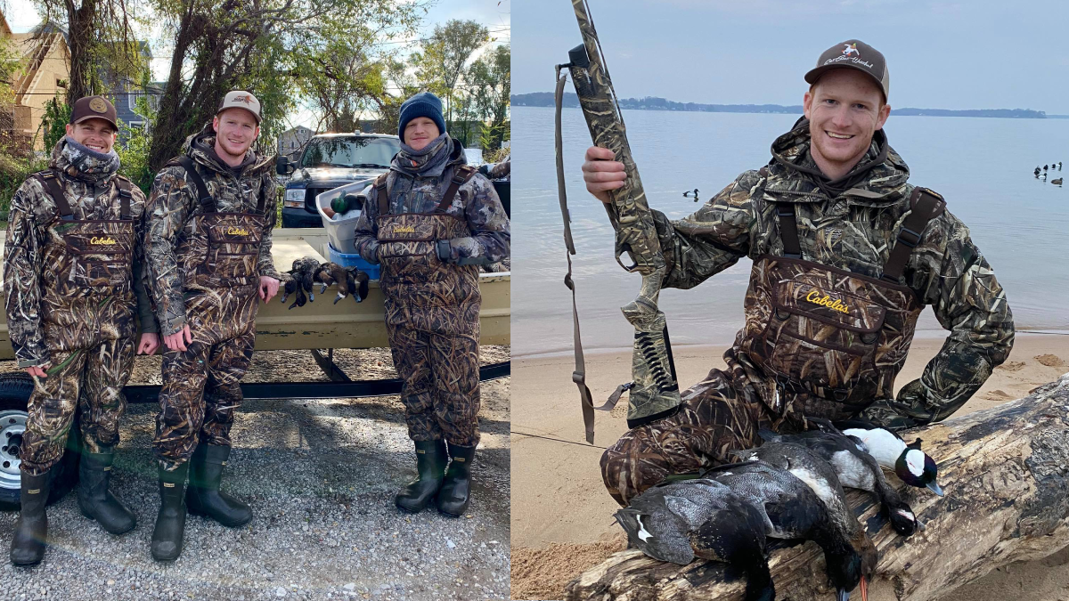 Duck hunters in Cabela's SuperMag Waders