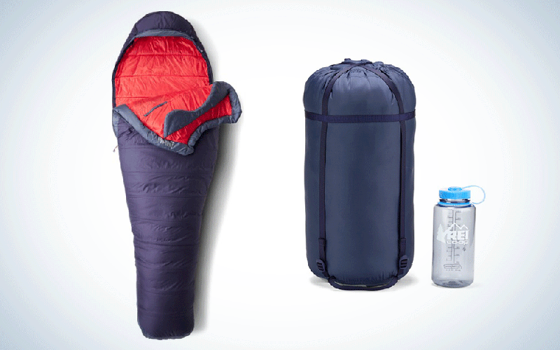 A purple and pink best sleeping bag