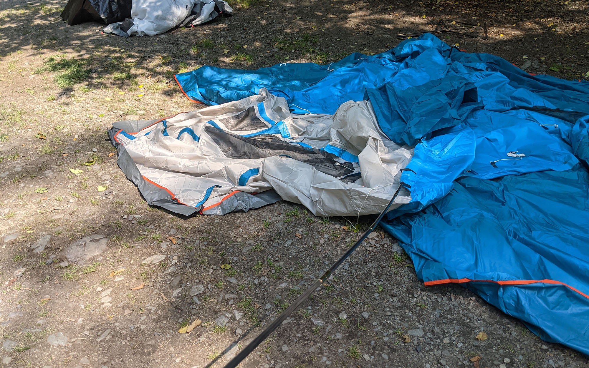 Iâm still confused, but hopefully Iâll get this tent figured out once I commit it to being a two-man job.