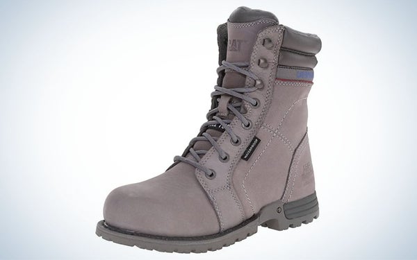 Cat Footwear Women's Echo Construction Boot is the best steel toe boot for women.