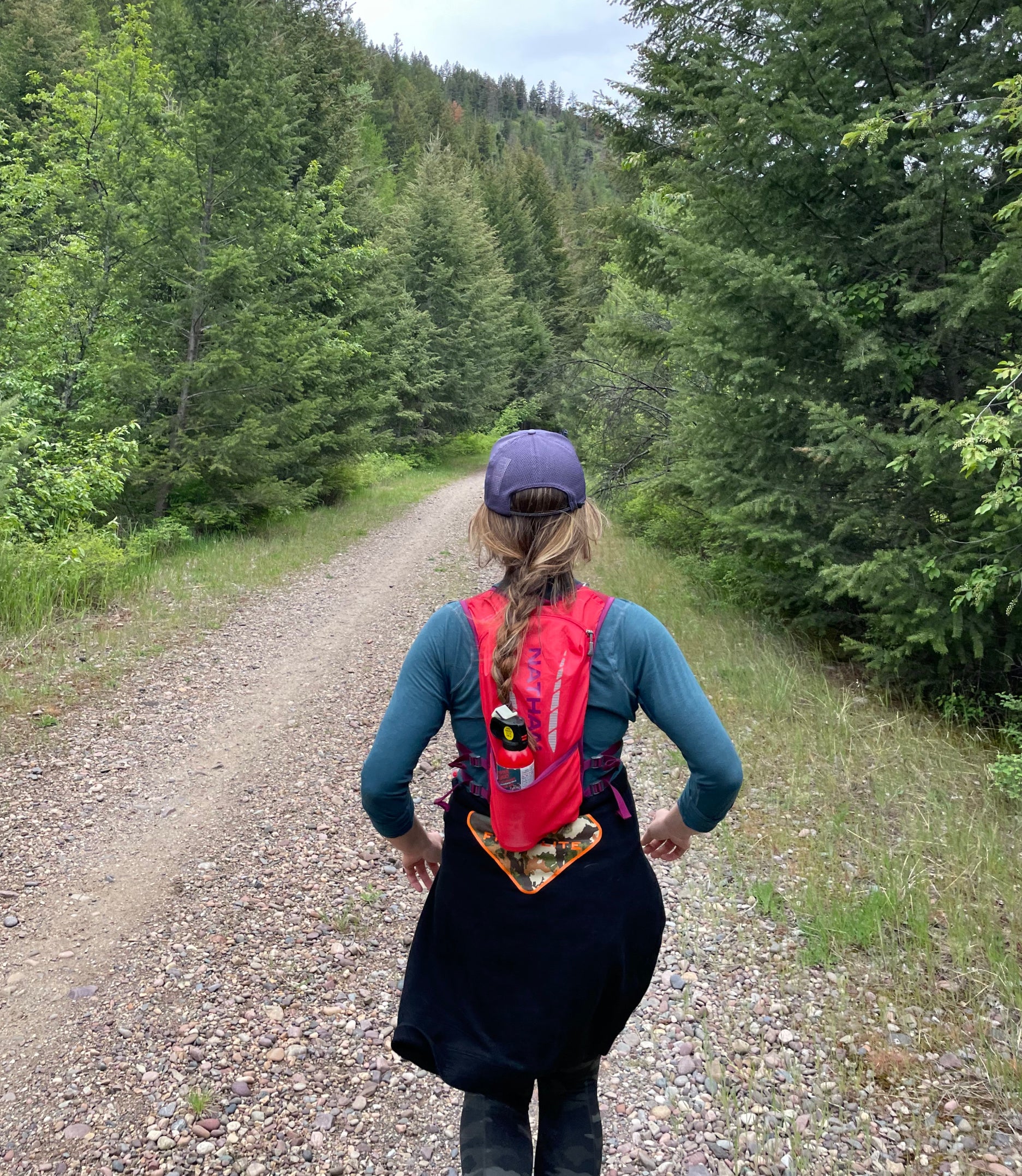 trail running gravel road