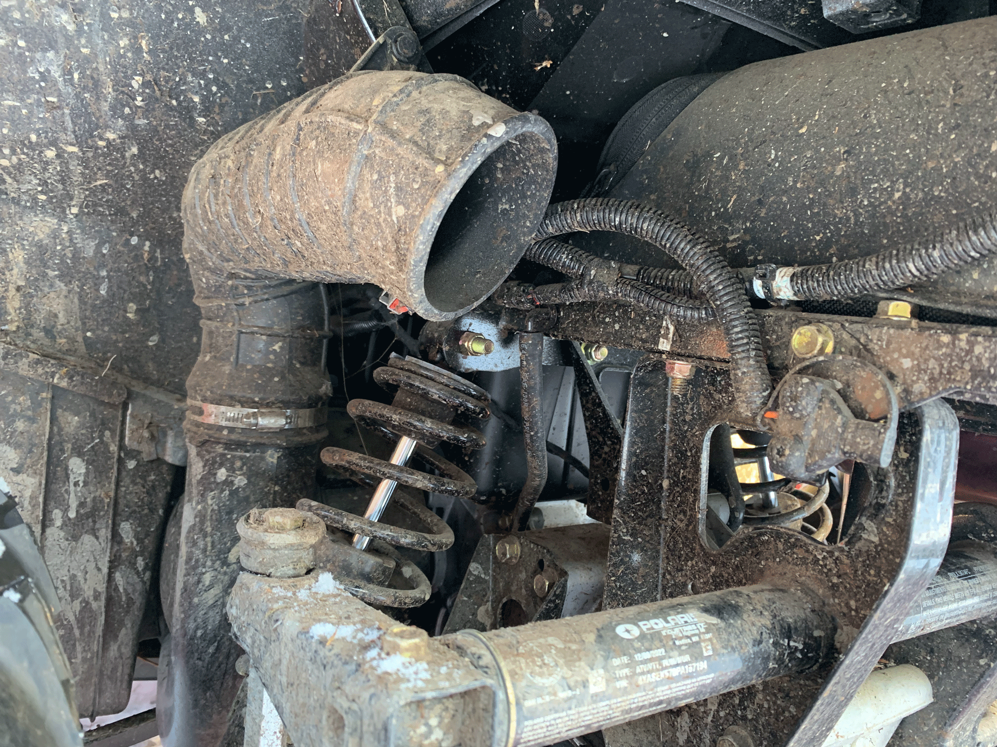 Polaris sportsman clutch vent duct